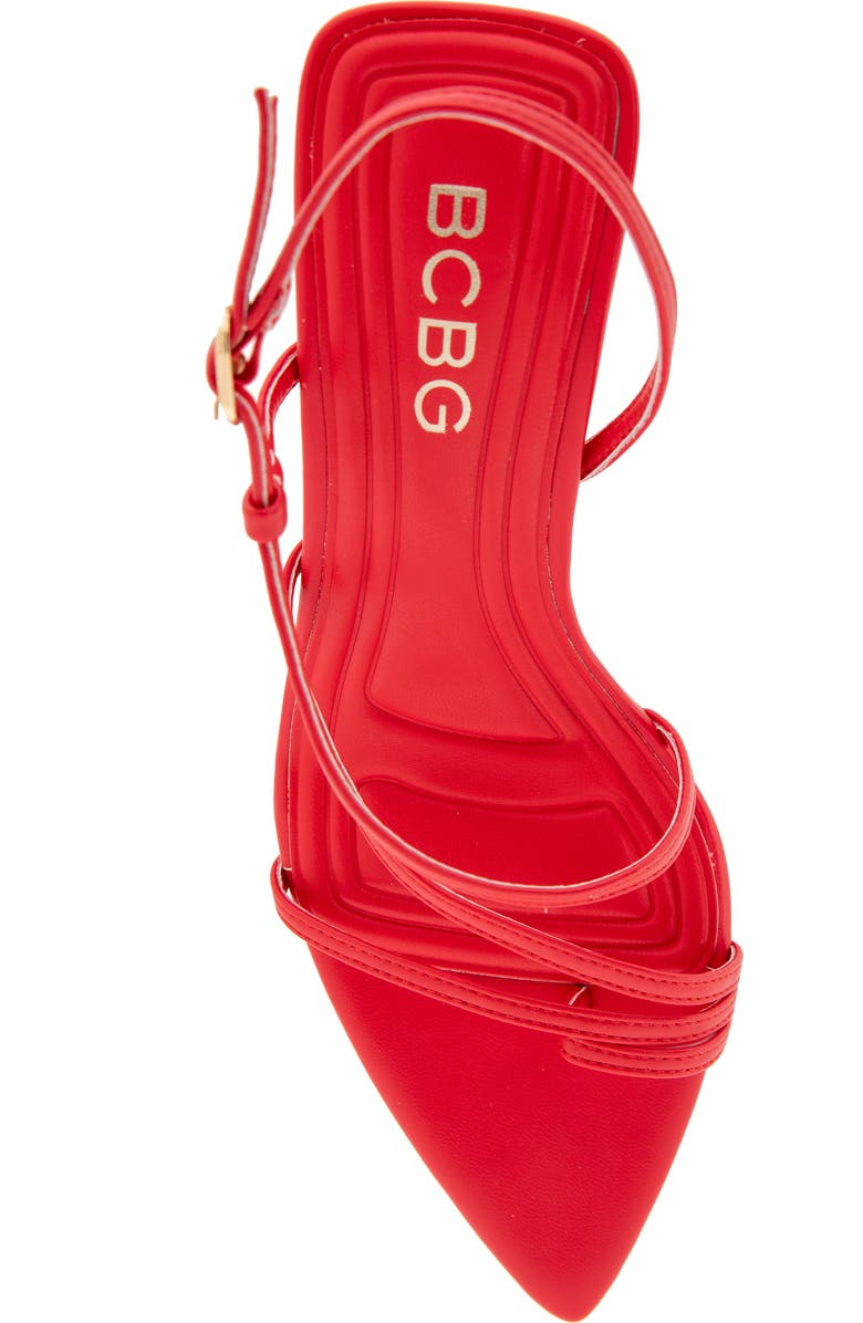 BCBGeneration Ilta Pointed Toe Sandal, Alternate, color, Tomato