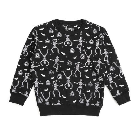 Glow In The Dark Silly Skelly Halloween Sweatshirt