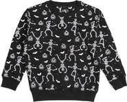 Sweet Wink Glow In The Dark Silly Skelly Halloween Sweatshirt