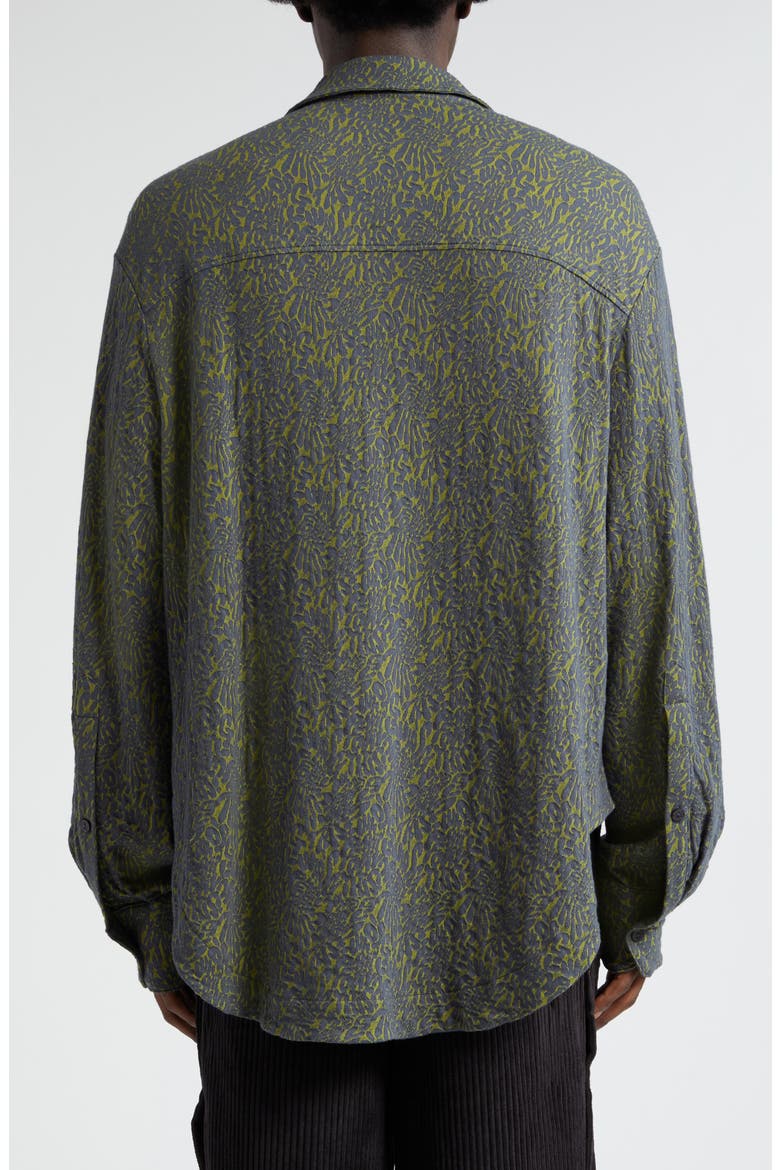 Who's Paying For All This Shrunken Cotton Blend Button-Up Shirt, Alternate, color, CASH