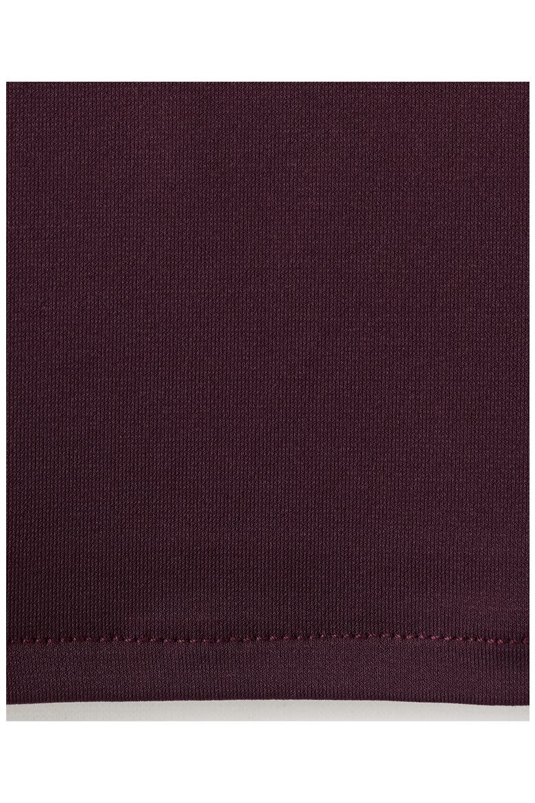 Funnel Neck Long Sleeve T-Shirt, Alternate, color, BURGUNDY