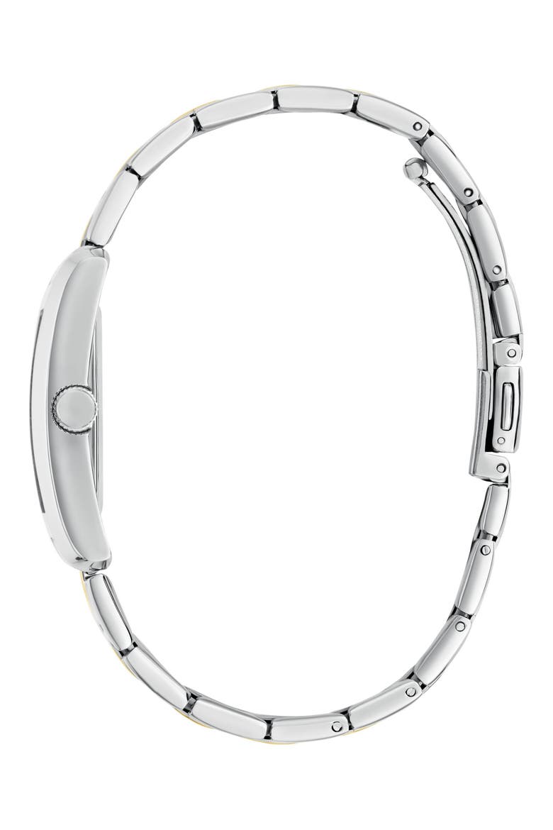 Bonnie Diamond Two-Tone Bracelet Tank Watch, 27mm, Alternate, color, GOLD