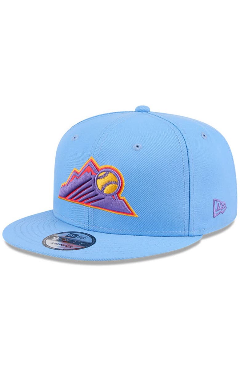 New Era Men's New Era Light Blue Colorado Rockies 2025 City Connect 9FIFTY Snapback Hat, Main, color, Light Blue