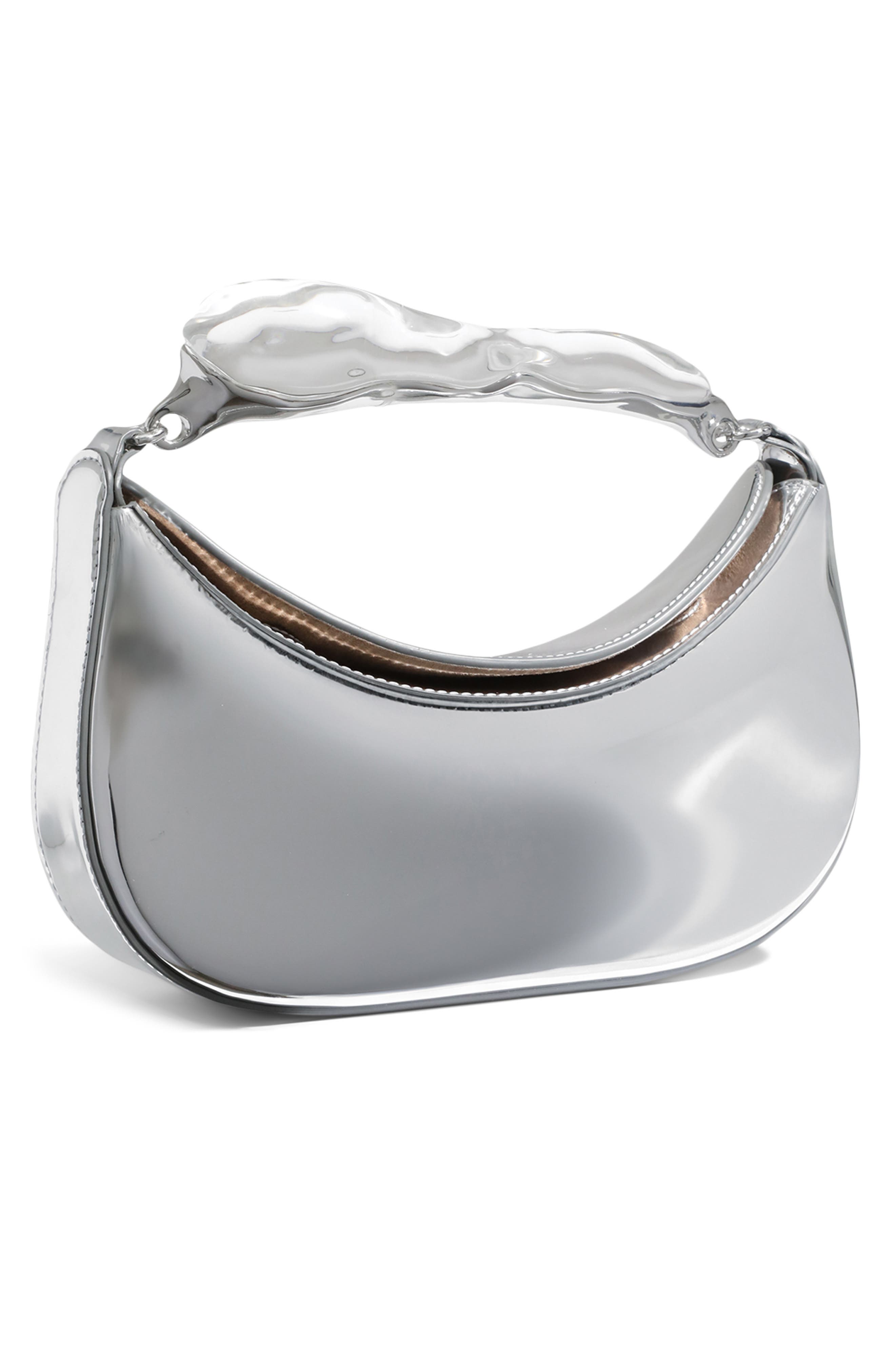 Alexis Bittar Water Stone Top Handle Bag, Alternate, color, Chrome