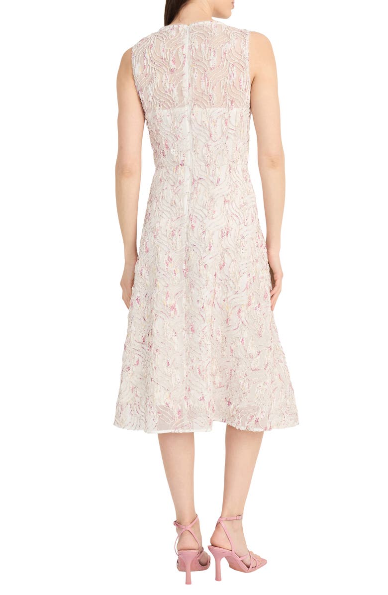 Maggy London Embroidered A-Line Midi Dress, Alternate, color, 