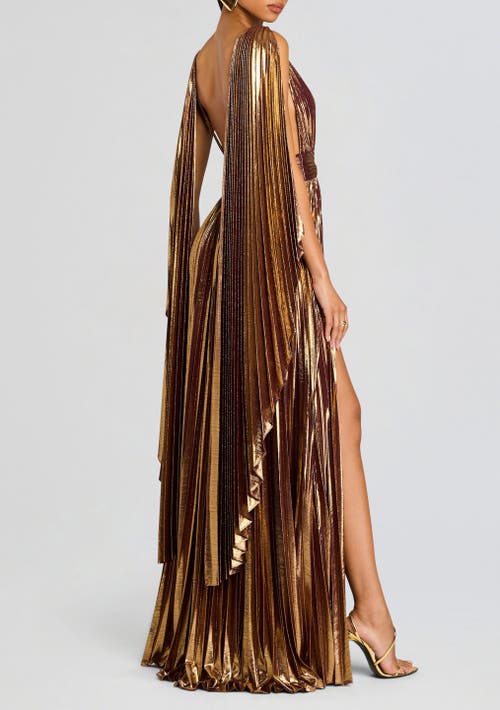 Retroféte Eleri Gown In Golden Mulberry
