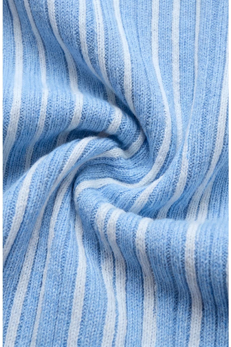 Sleeveless Knitted Striped Maxi Dress, Alternate, color, Blue