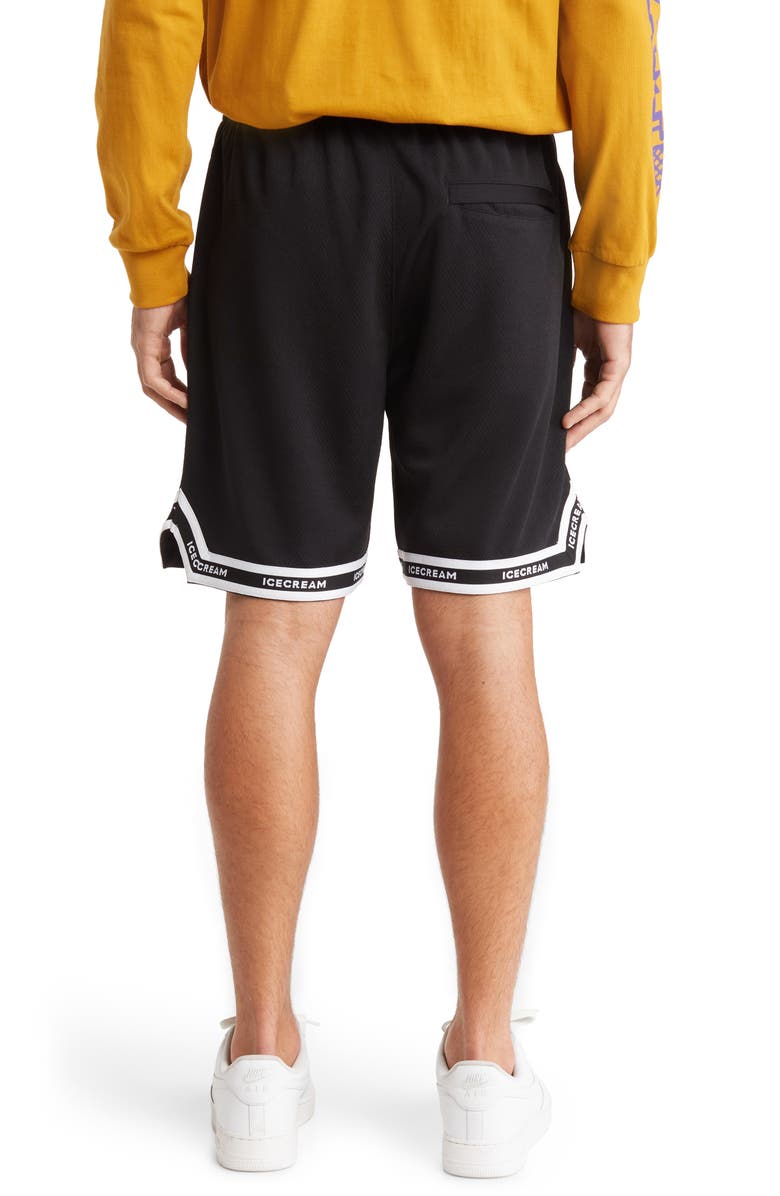 ICECREAM Men's Dunkaroos Mesh Athletic Shorts, Alternate, color, Black
