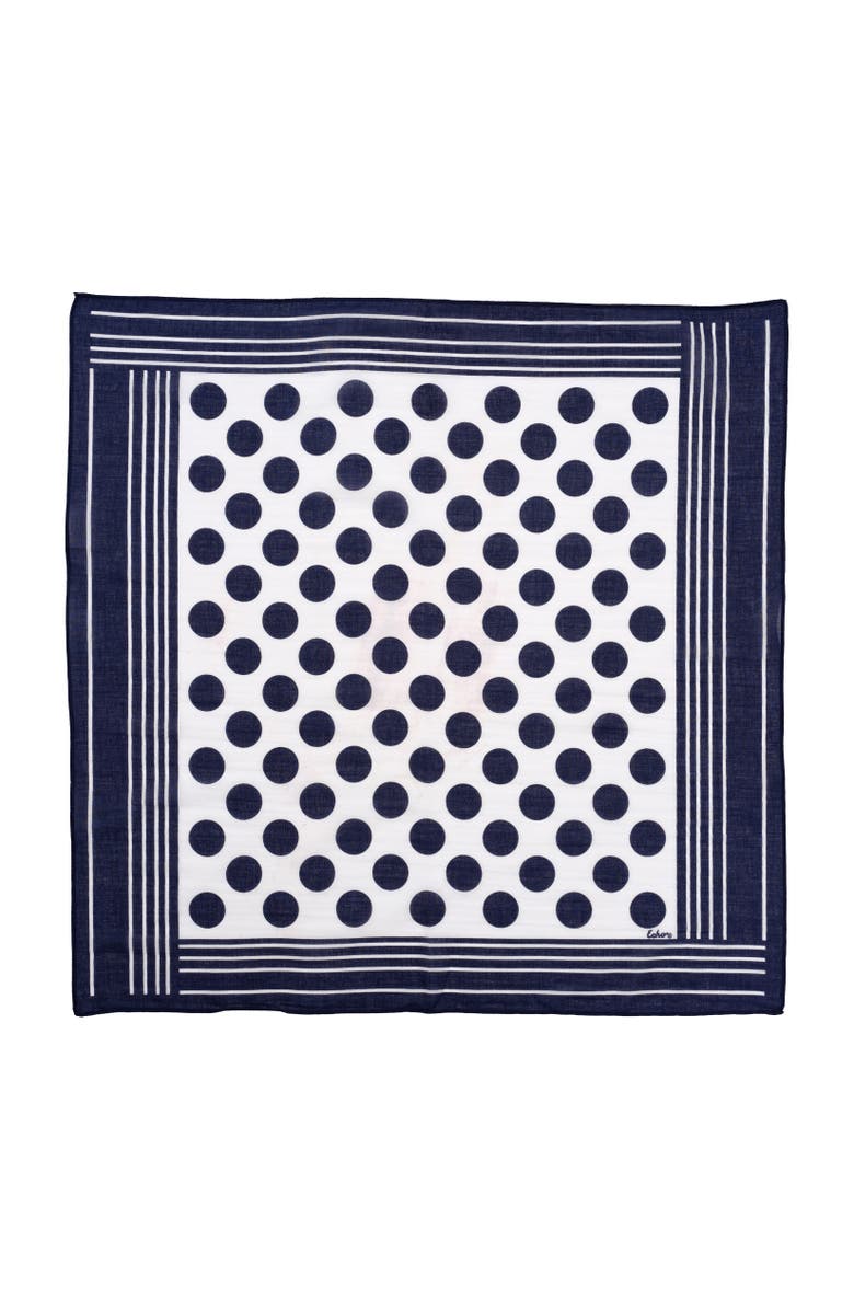 Echo Polka Dot Bandana, Main, color, Navy