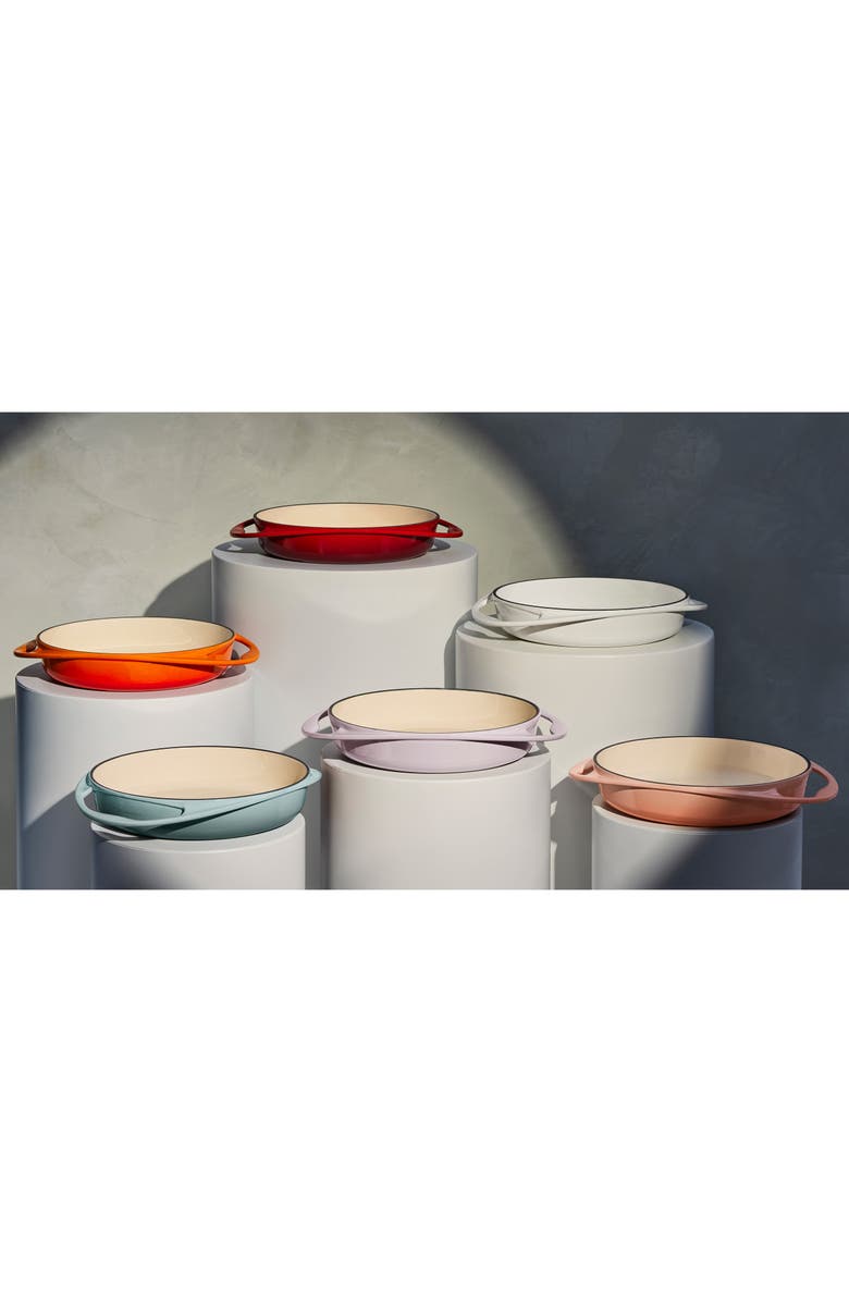 Le Creuset Heritage 2 Quart Tarte Tatin Dish, Alternate, color, White