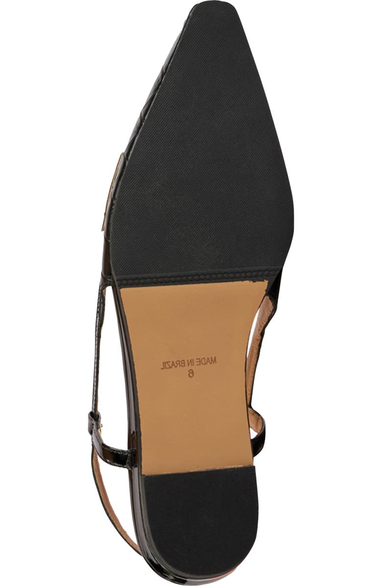 André Assous Blake Slingback Wedge, Alternate, color, Black