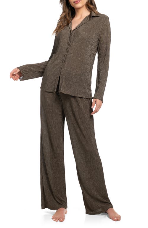 Midnight Bakery Rib Pajamas In Green
