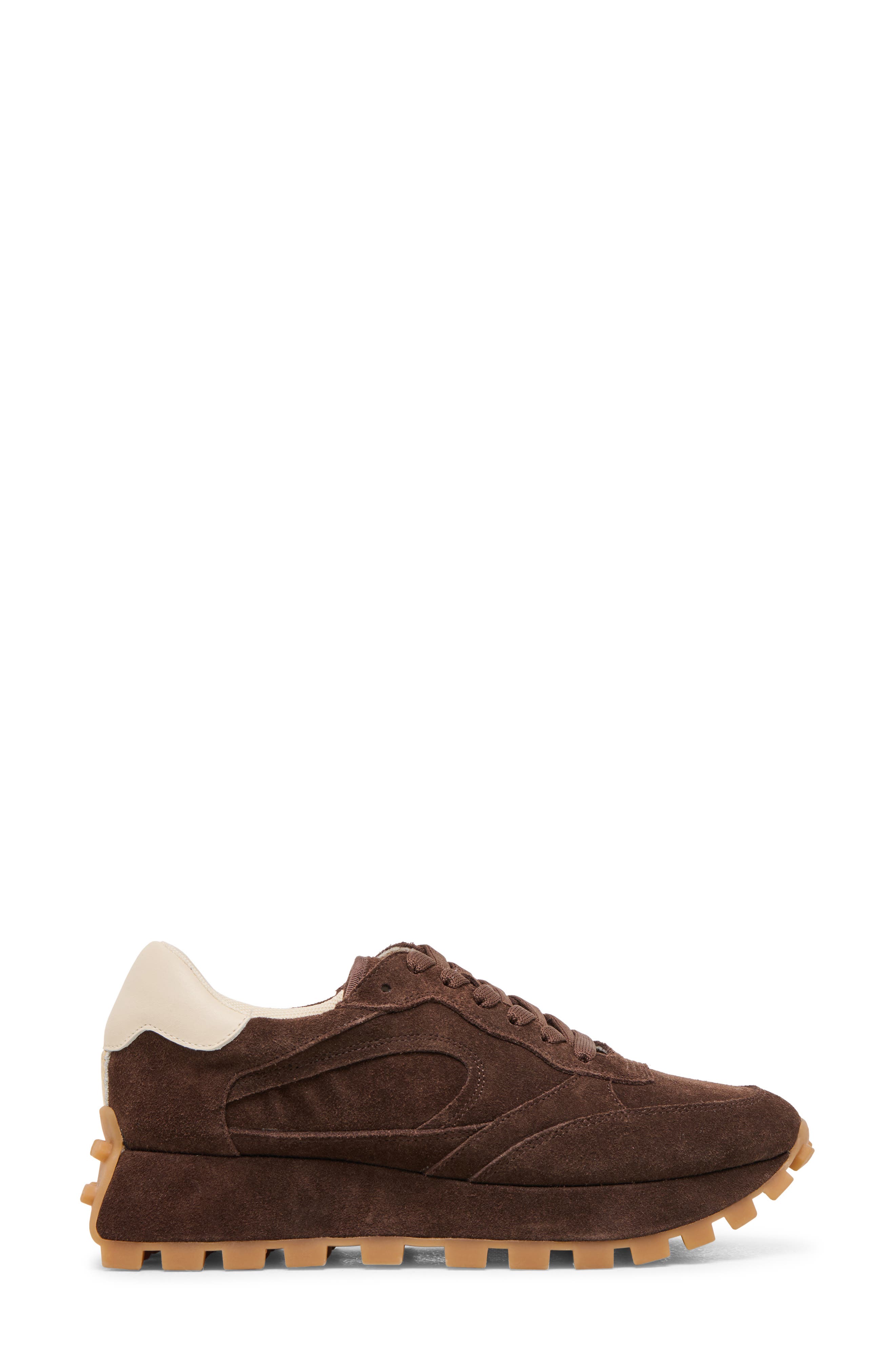 Dolce Vita Tricia Sneaker, Alternate, color, Dark Brown Suede