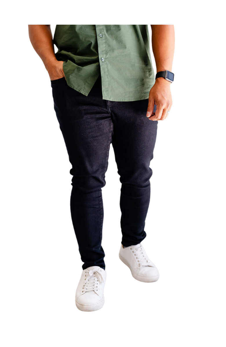 Dapper Boi Skinny Black Jeans, Main, color, Black