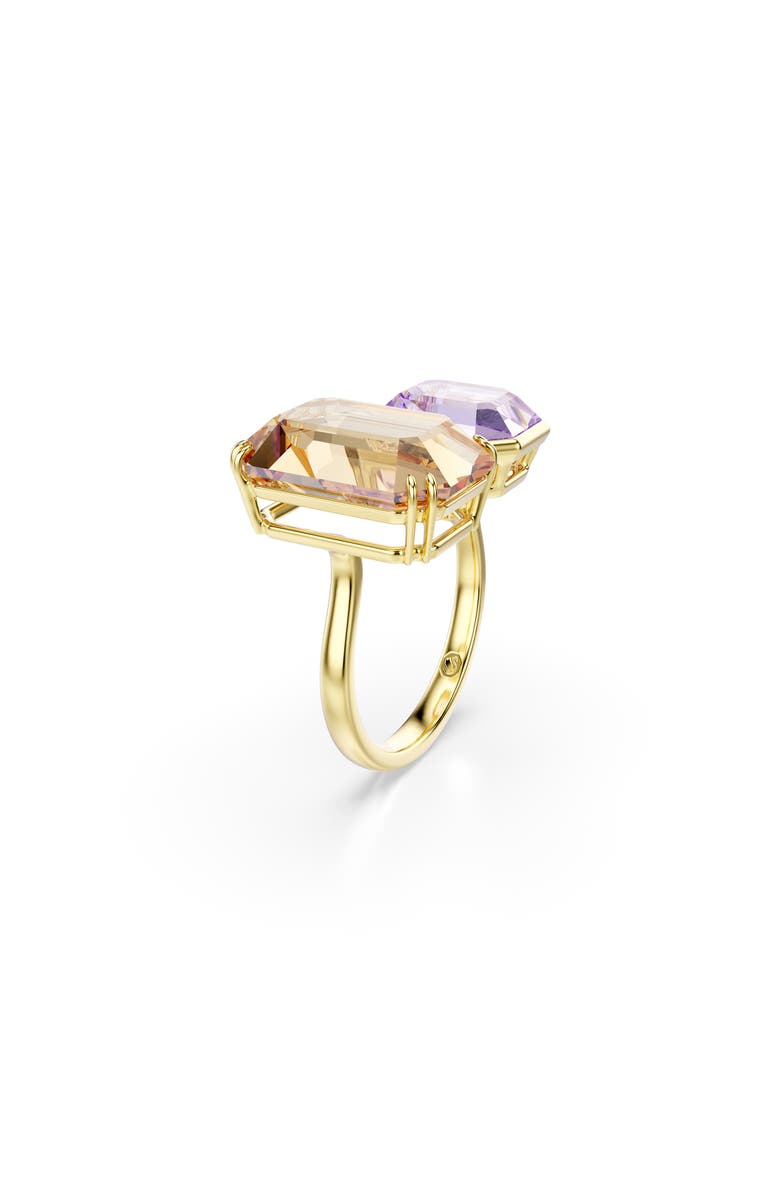 Swarovski Millenia Open Ring, Alternate, color, Gold/ Multi