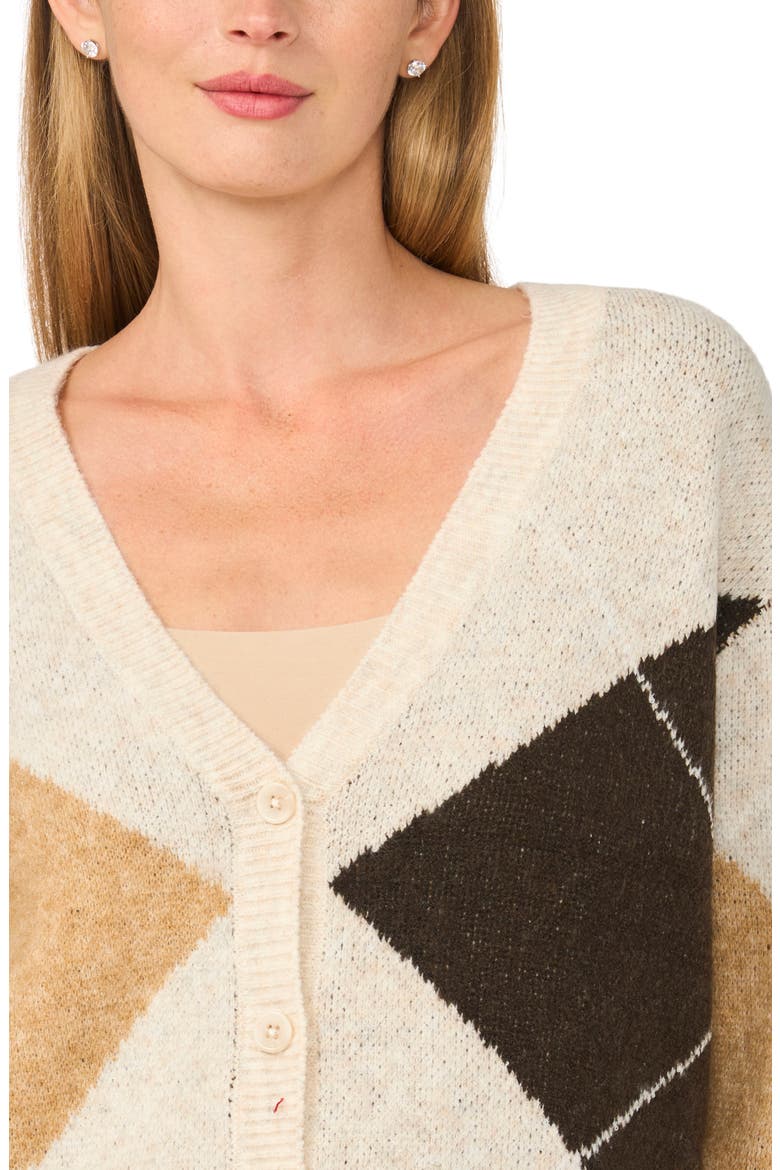 Argyle Cardigan, Alternate, color, MALTED