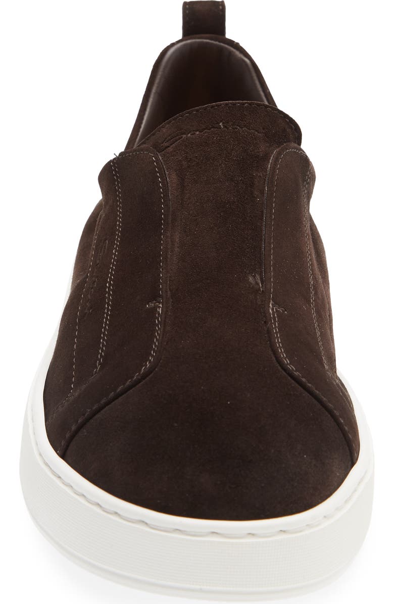 Santoni Victory Slip-On Sneaker, Alternate, color, Dark Brown