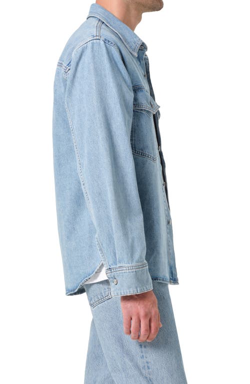 Agolde Rafe Long Sleeve Denim Shirt In Bristol (md Vint Ind)