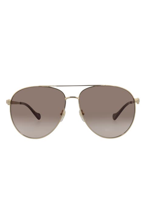 61mm Pilot Sunglasses