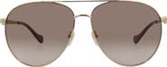 Gucci 61mm Pilot Sunglasses