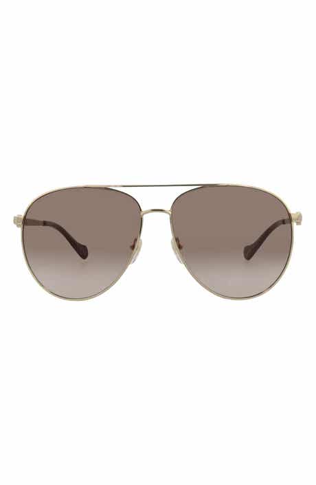 Gucci 61mm Pilot Sunglasses