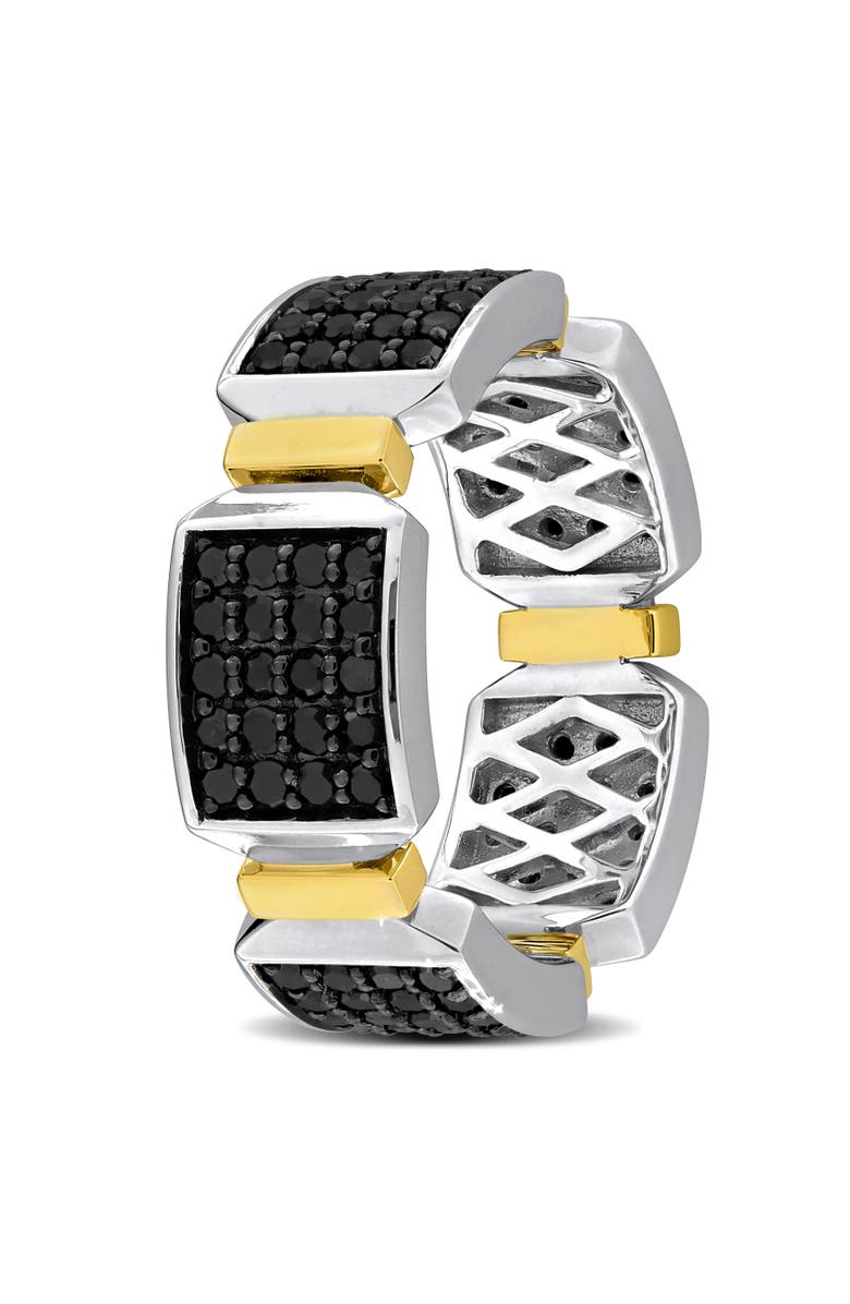 Julianna B. Men
s Diamond Cluster Ring 14k Gold, Alternate, color, Black Diamond