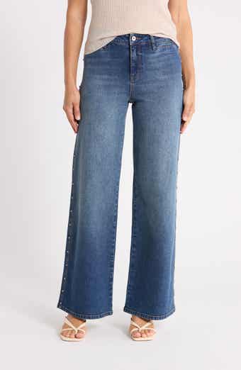 Studded Wide Leg Jeans
