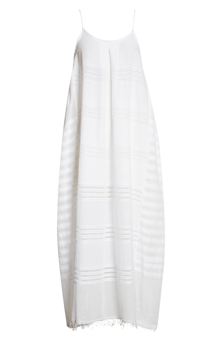 lemlem Abira Cover-Up Slipdress, Alternate, color, White