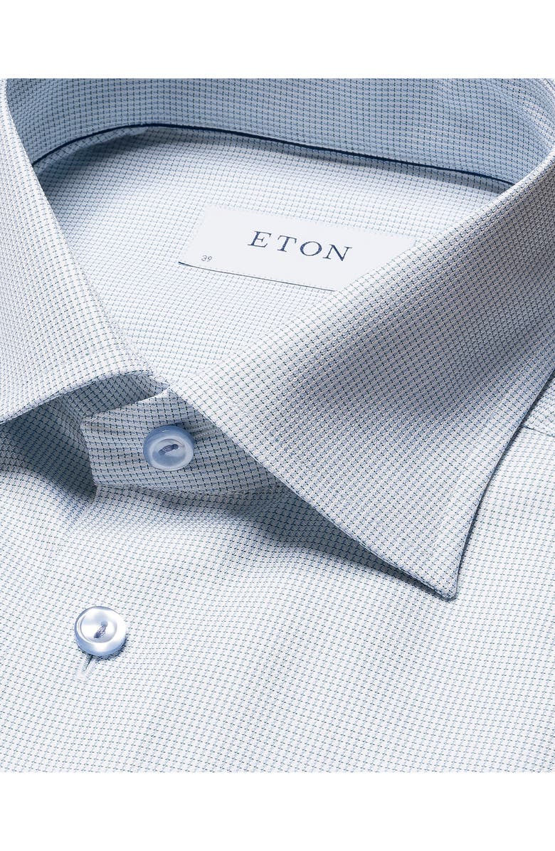 Eton Slim Fit Cotton Dobby Twill Dress Shirt, Alternate, color,