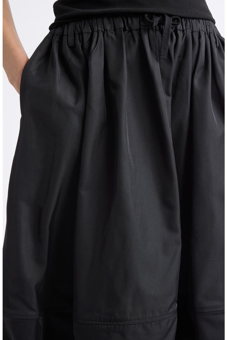 Maxi Bomber Skirt, Alternate, color, BLACK
