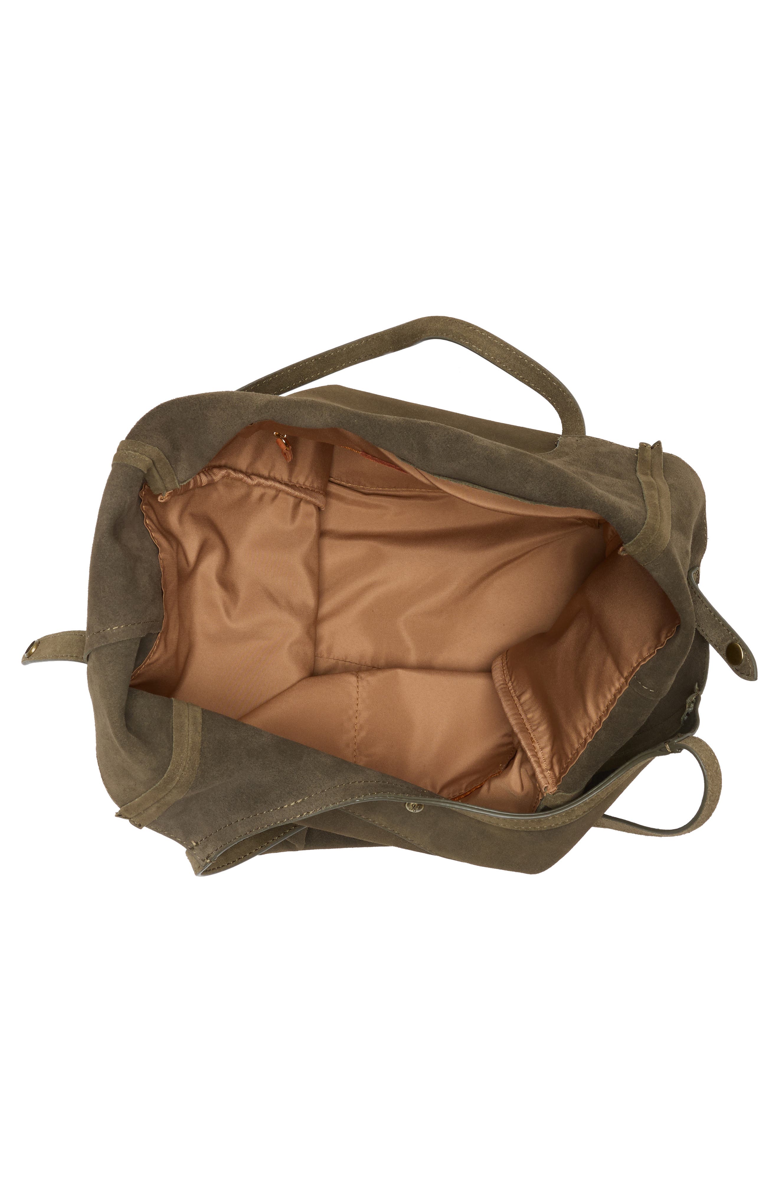 Native Suede Tote, Alternate, color, DEEP MOSS SUEDE