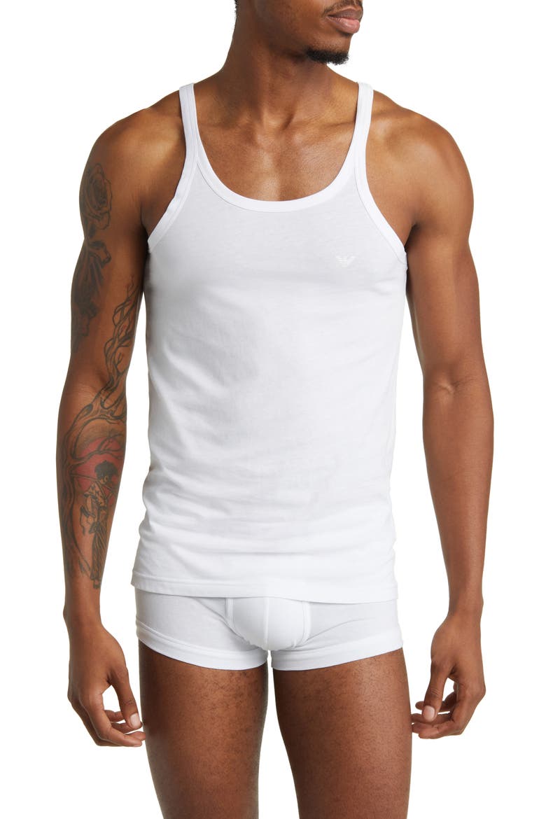 3-Pack Cotton Tanks, Main, color, WHITE