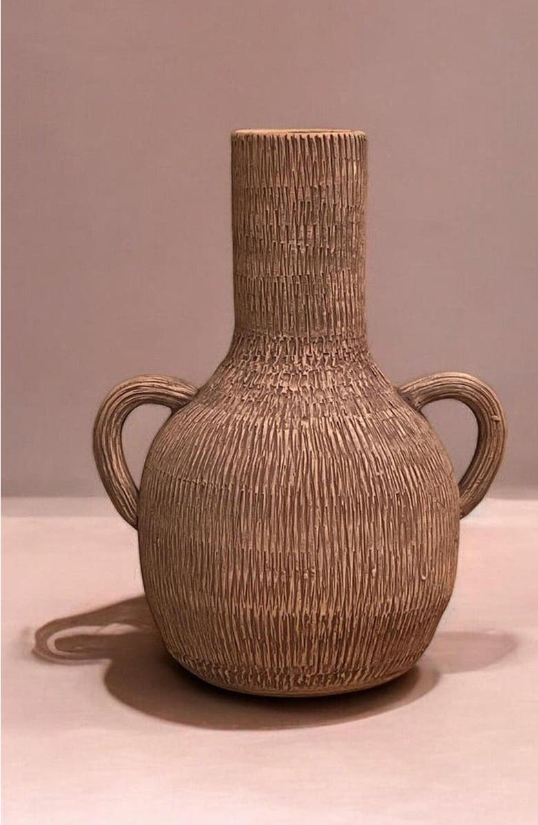 Meso Goods Flora Terracotta Vessel by MESO, Alternate, color, Beige