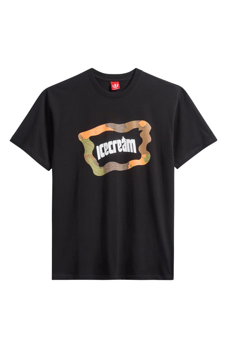 ICECREAM Worldwide Graphic T-Shirt, Alternate, color, Black