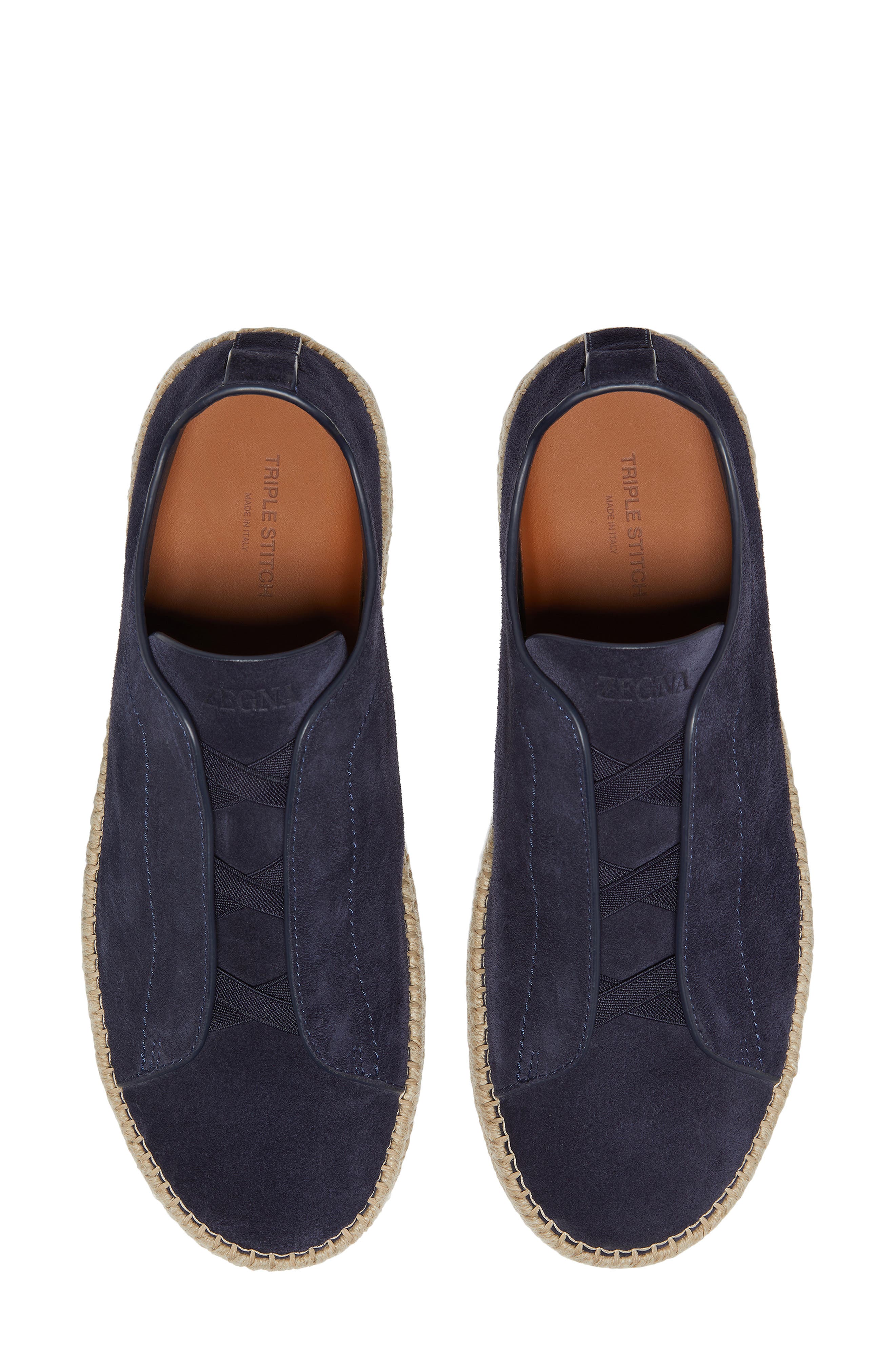 Triple Stitch™ Espadrille Slip-On Sneaker, Alternate, color, NAVY