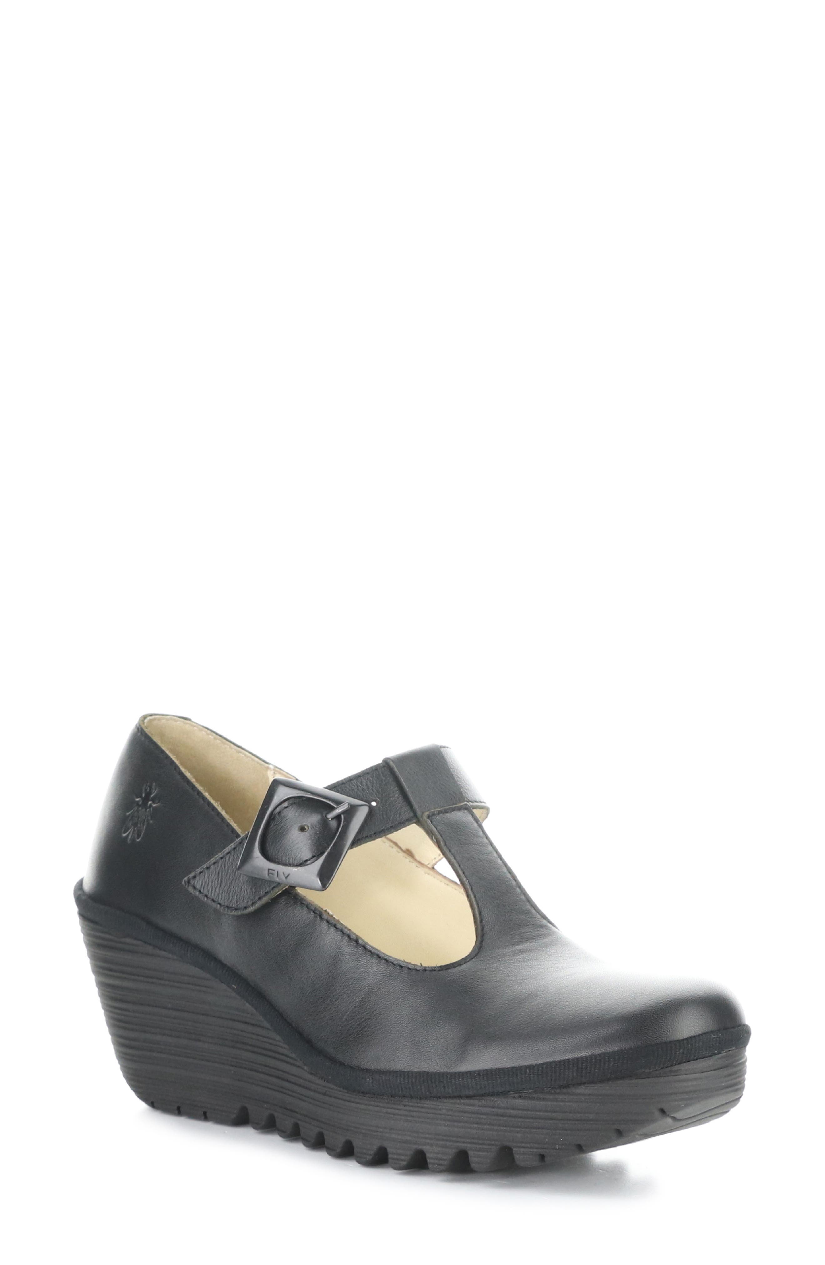 Fly London Yald Wedge Mary Jane Pump, Main, color, 000 Black