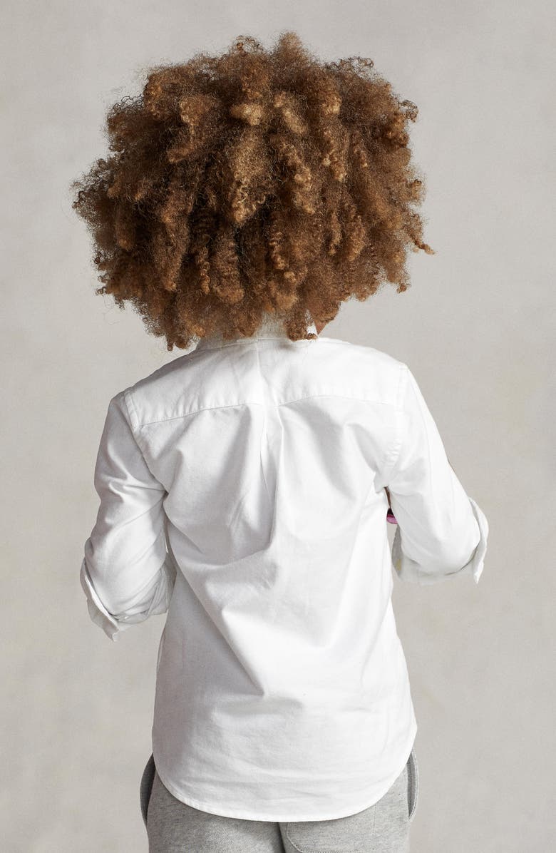 Polo Ralph Lauren Kids' Oxford Cotton Button-Down Shirt, Alternate, color, White