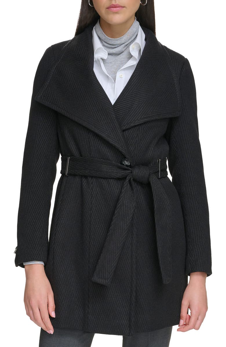 Calvin Klein Belted Coat, Main, color,