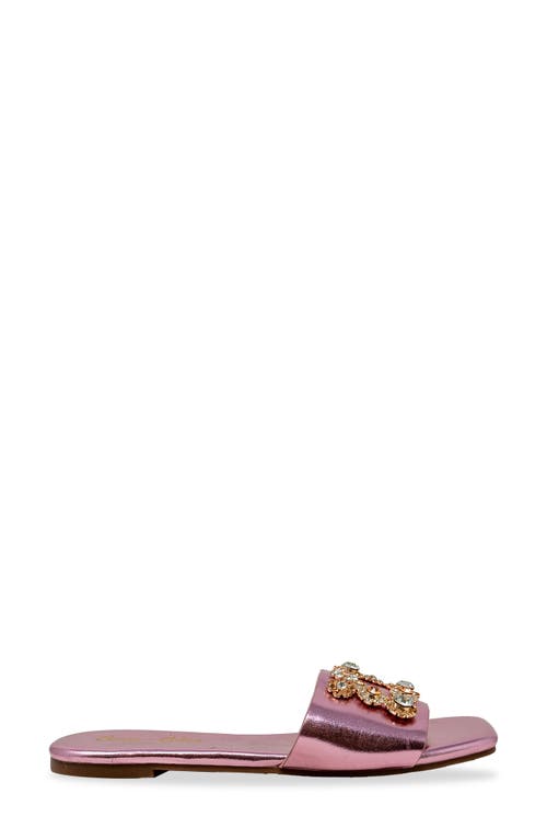 Chase & Chloe Chase And Chloe Eve Embellished Slide Sandal