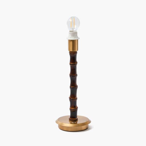 Burnt Wooden Rechargeable Lamp