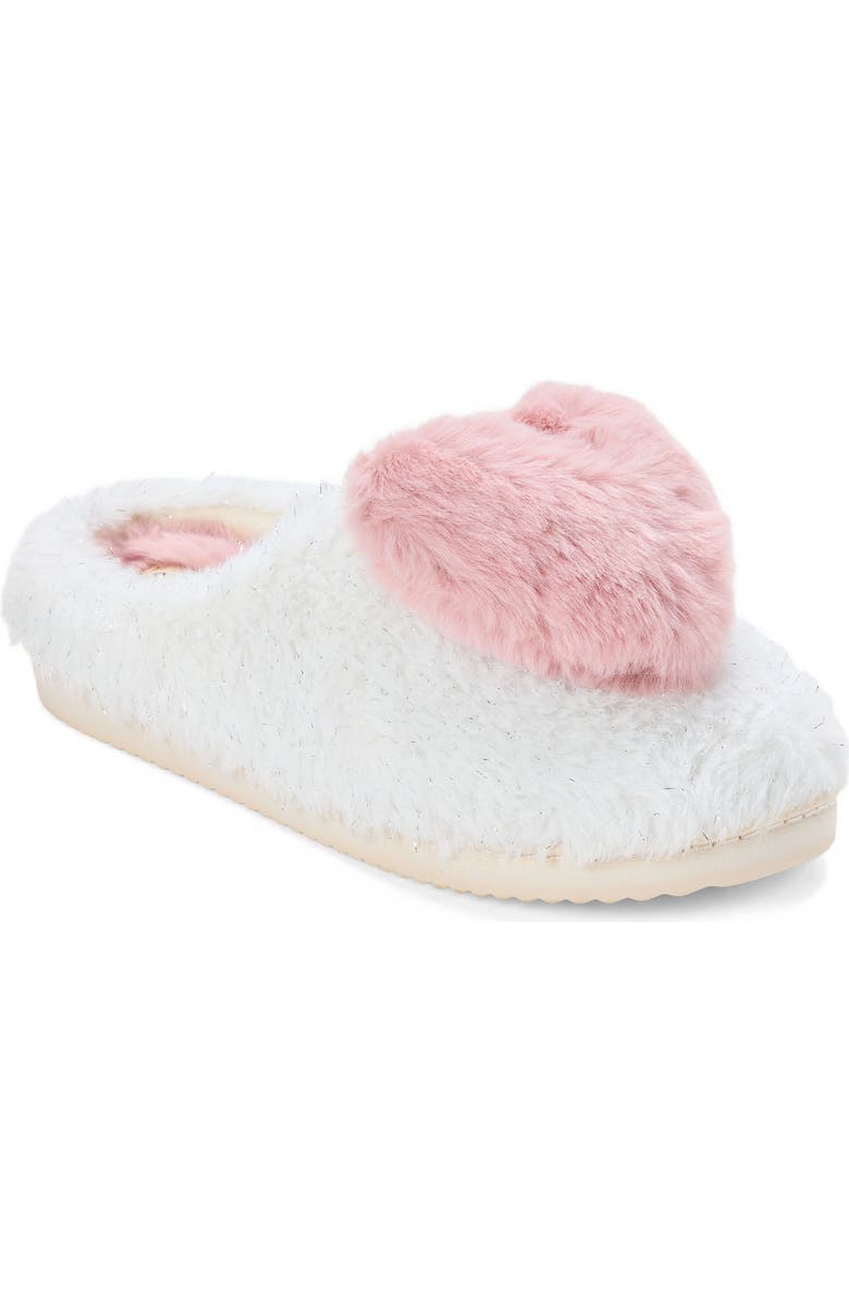 DEARFOAMS Rosie Furry Icon Clog Slipper, Main, color, Muslin