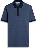 Bugatchi Three Button Cotton Polo