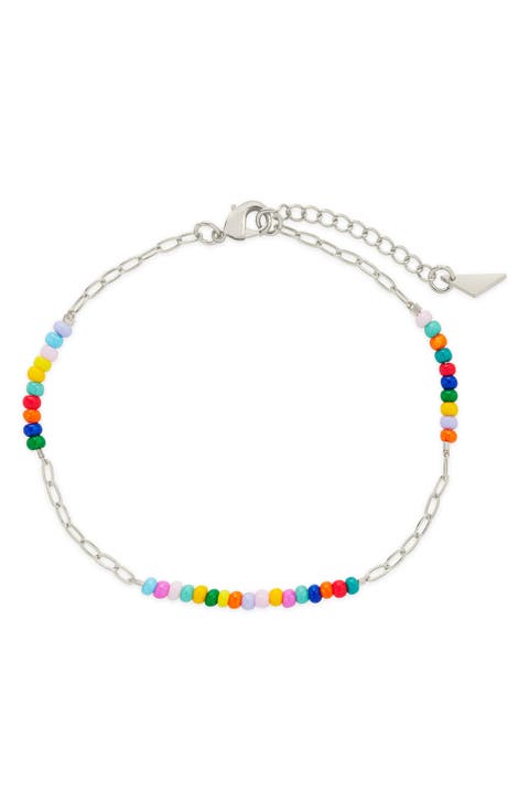 Iridiana Rainbow Beaded Bracelet