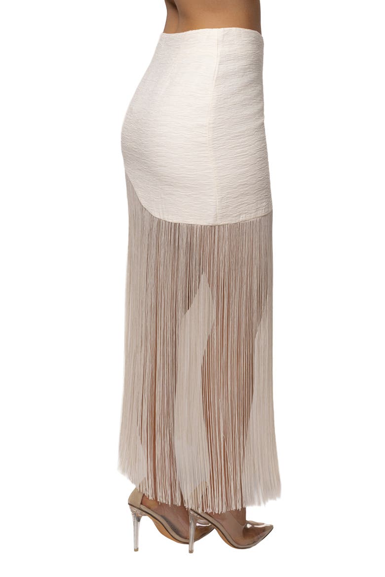 Gala Nights Fringe Skirt, Alternate, color, Ivory
