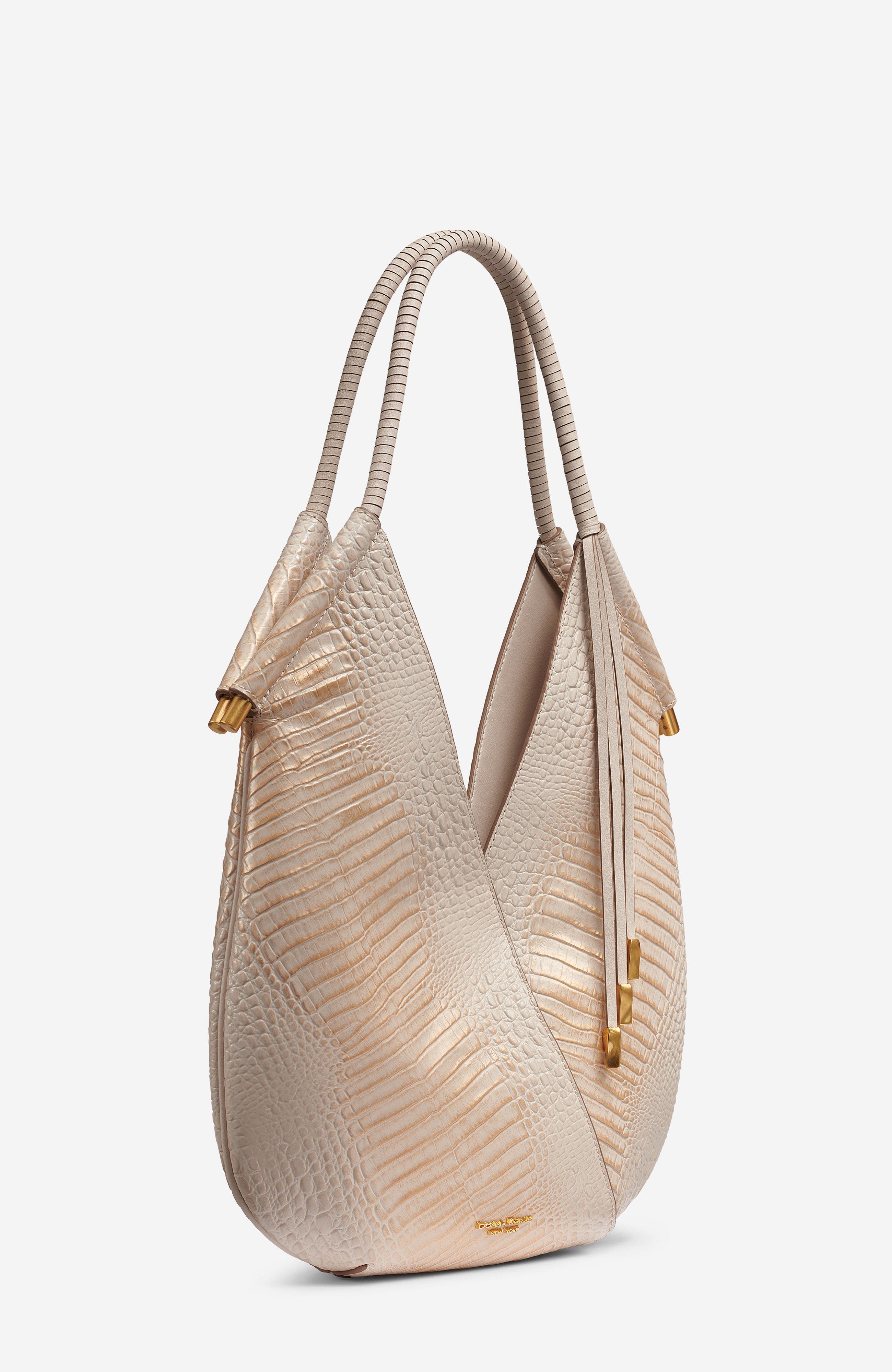 Baldwin Mini Shoulder Bag, Alternate, color, Sand Gold Crocodile