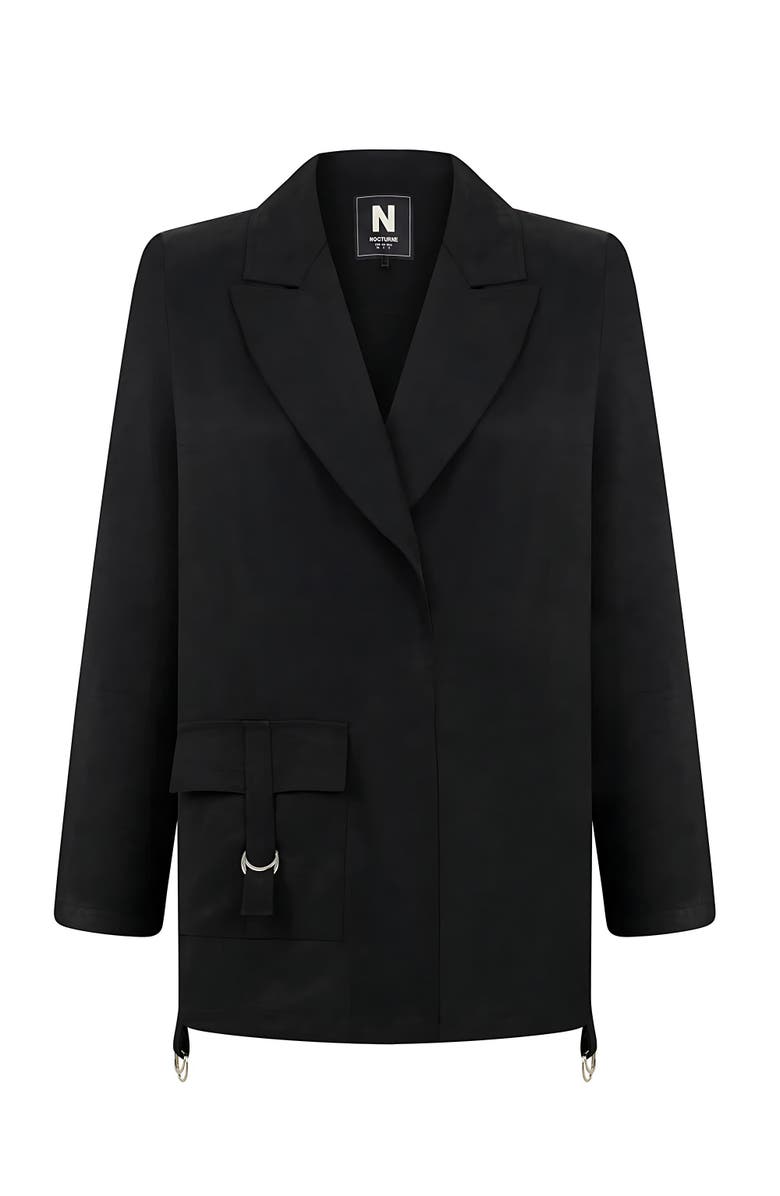 Nocturne Double-Breasted Jacket with Accessory Belt Detail, Alternate, color,