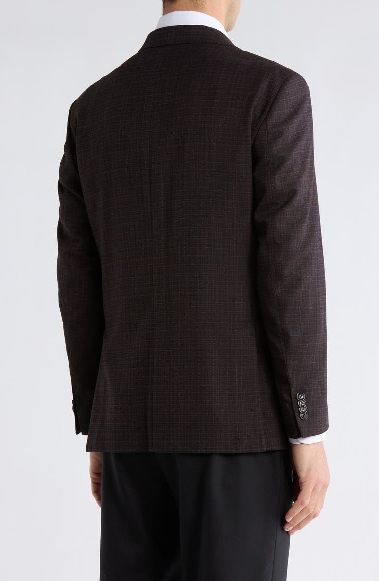 Tommy Hilfiger Textured Two-Button Sport Coat, Alternate, color, Burgundy/ Navy