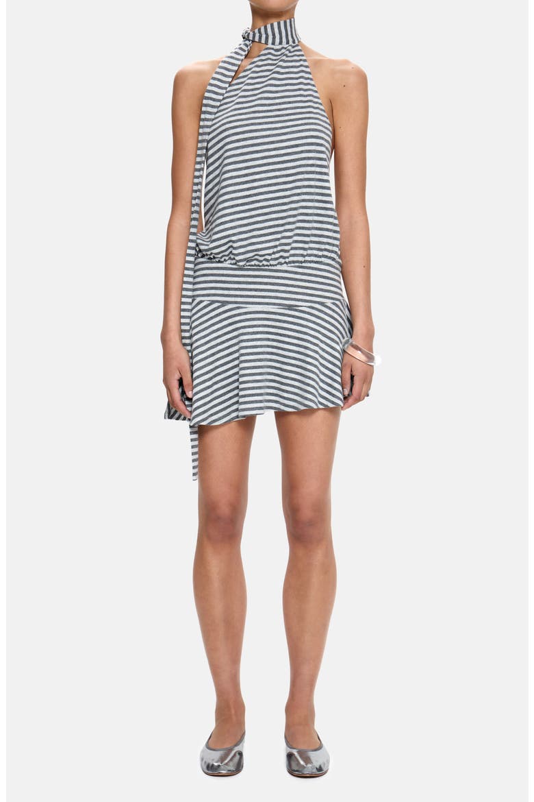Enya Backless Minidress, Main, color, GREY