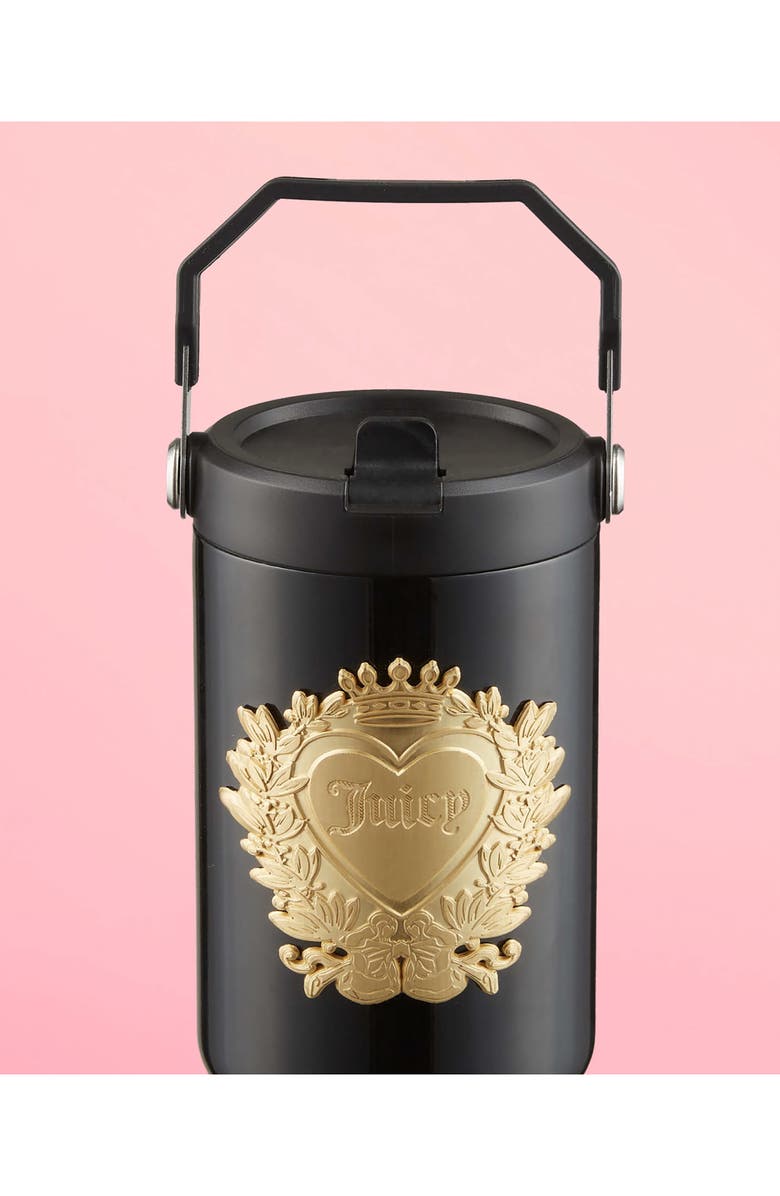 Juicy Couture Flip Flow 30-Ounce Stainless Steel Tumbler, Alternate, color, Black