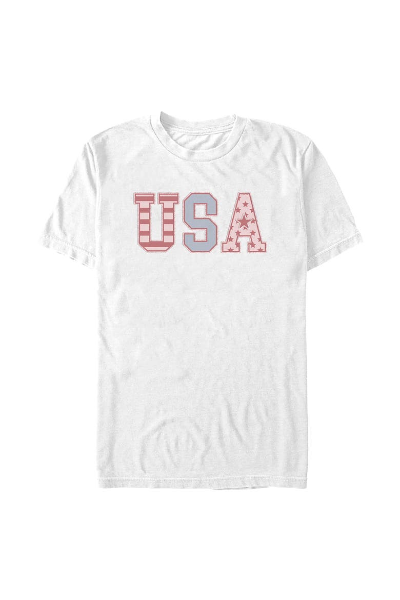 Men's Lost Gods USA Star Fill Classic  Graphic T-Shirt, Main, color, White